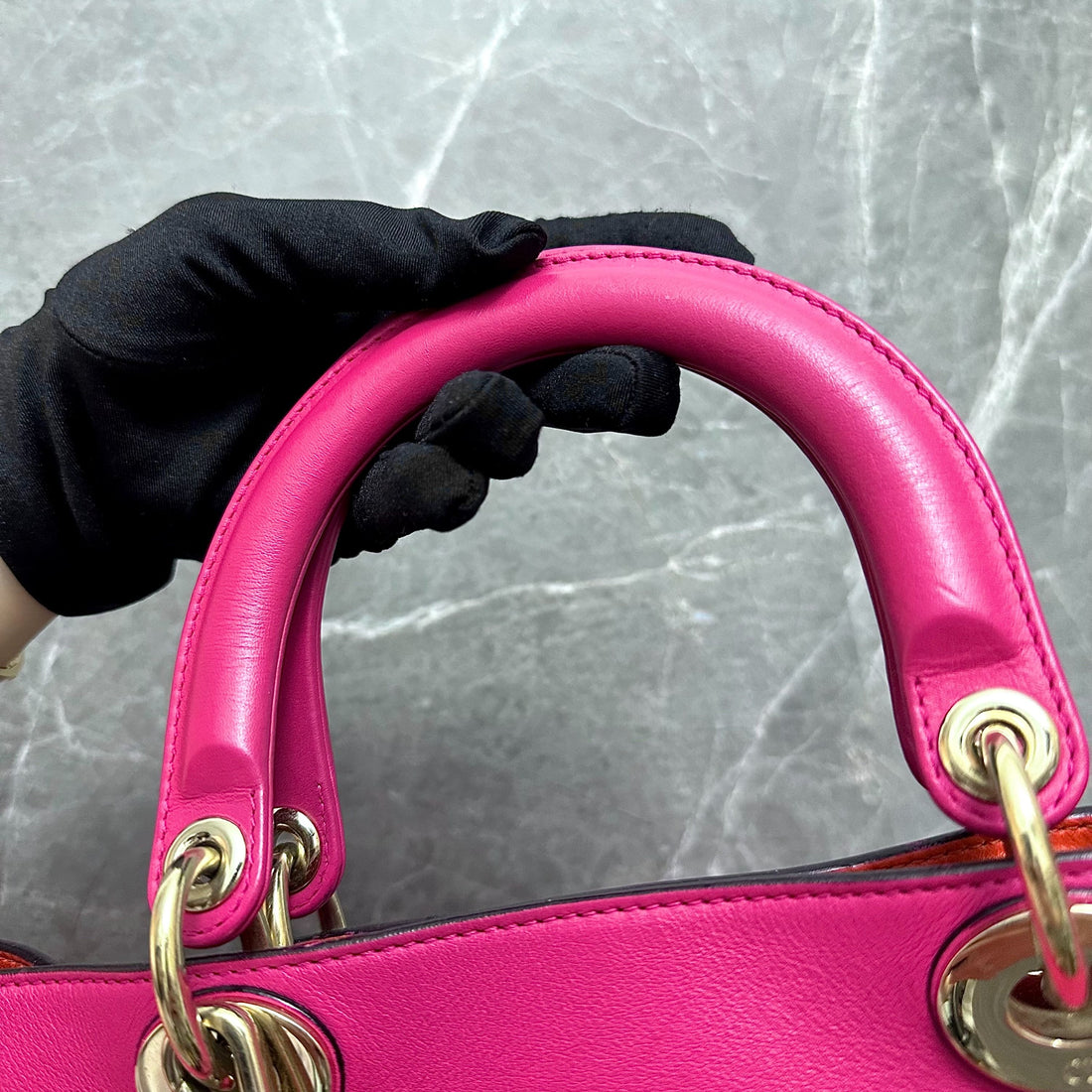 *Fit Laptop* Diorissimo Large Smooth Calfskin Hot Pink GHW