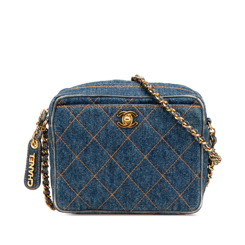 Chanel Matelassé Denim Shoulder Bag