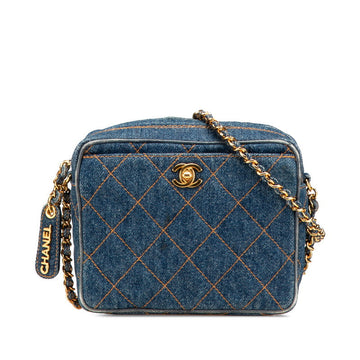 Chanel Matelassé Denim Shoulder Bag