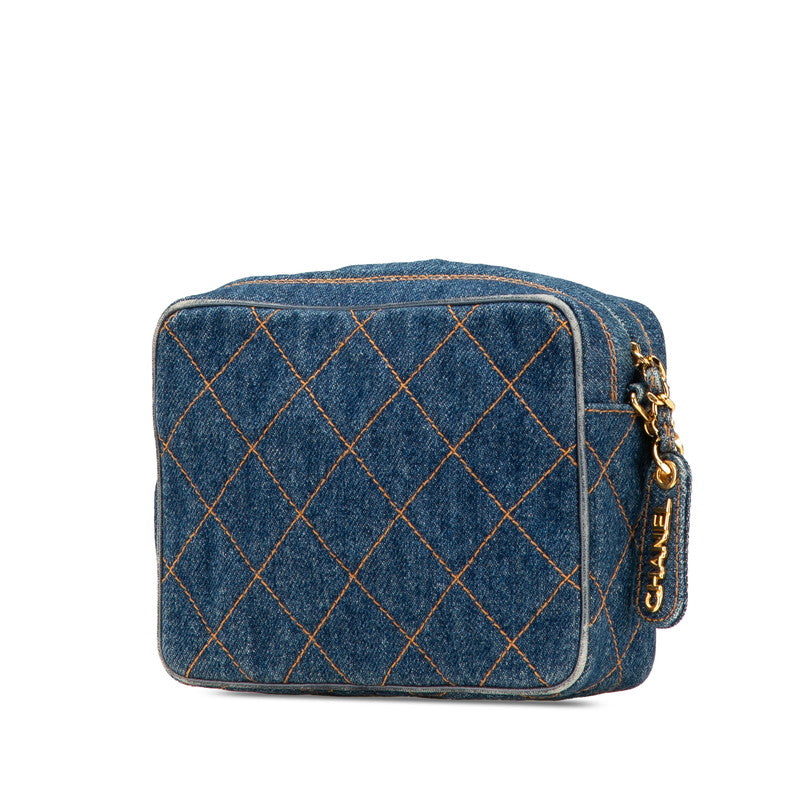 Chanel Matelassé Denim Shoulder Bag