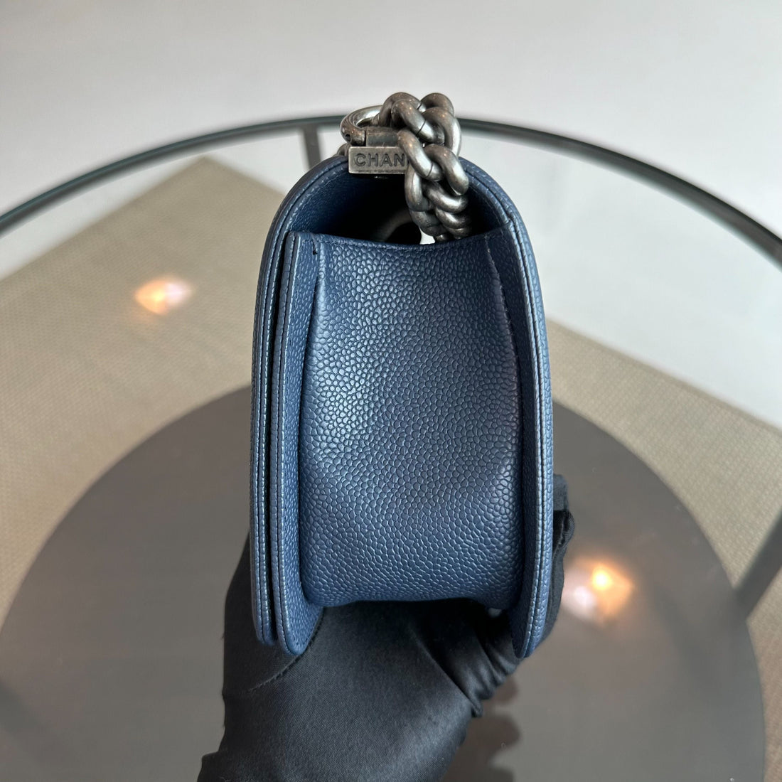 *Full Set, Receipt* Caviar Boy Old Medium 25CM Chevron Dark Blue RSHW No 28