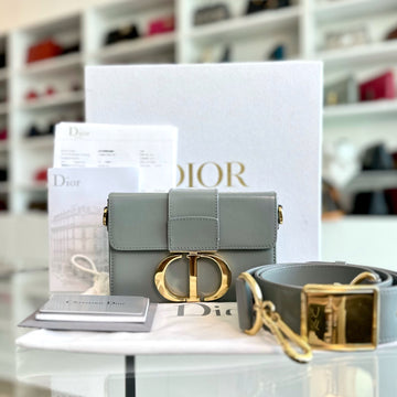 *Full Set Receipt* Montaigne Box Smooth Calfskin Light Blue GHW