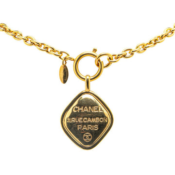 Chanel Cambon Plate Necklace Gold