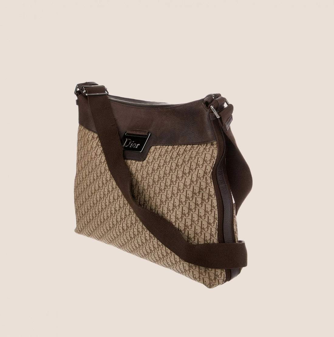 CHRISTIAN DIOR 2005 BROWN STREET CHIC DIORISSIMO MESSENGER BAG