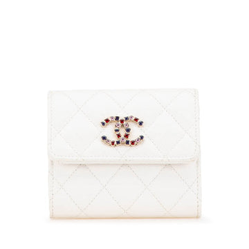 Chanel Caviar Skin Trifold Wallet AP3604