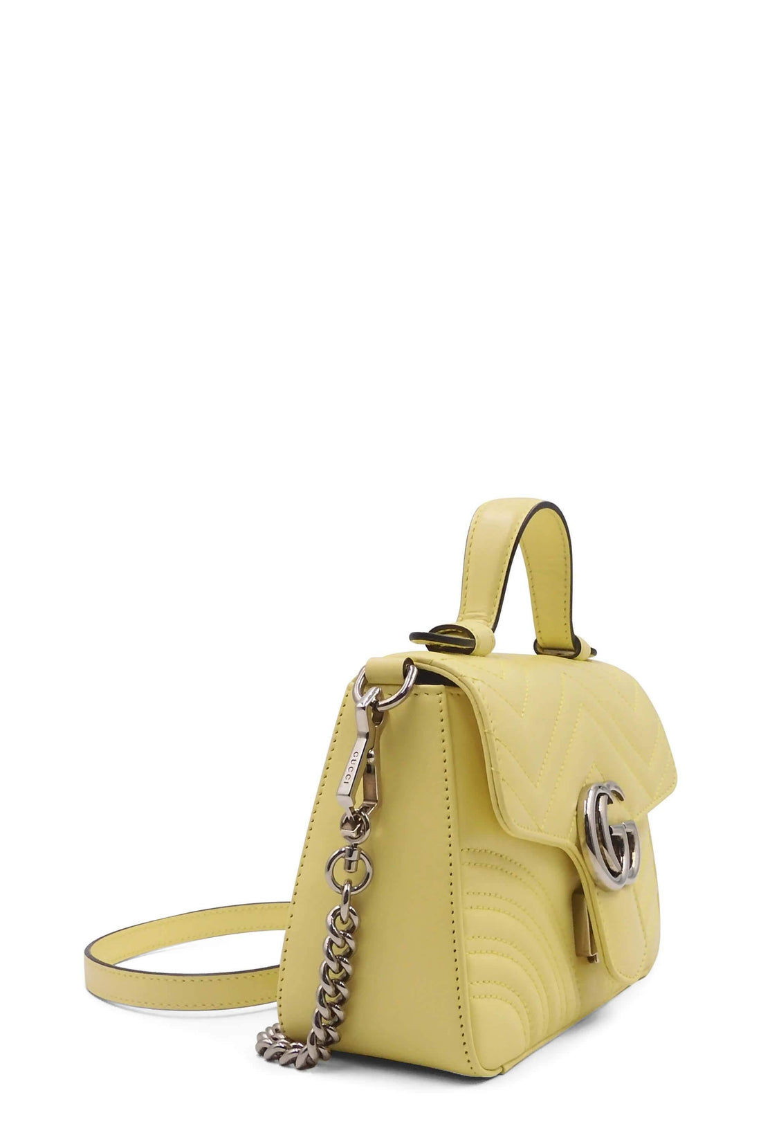 GG Marmont Mini Top Handle Pastel Yellow