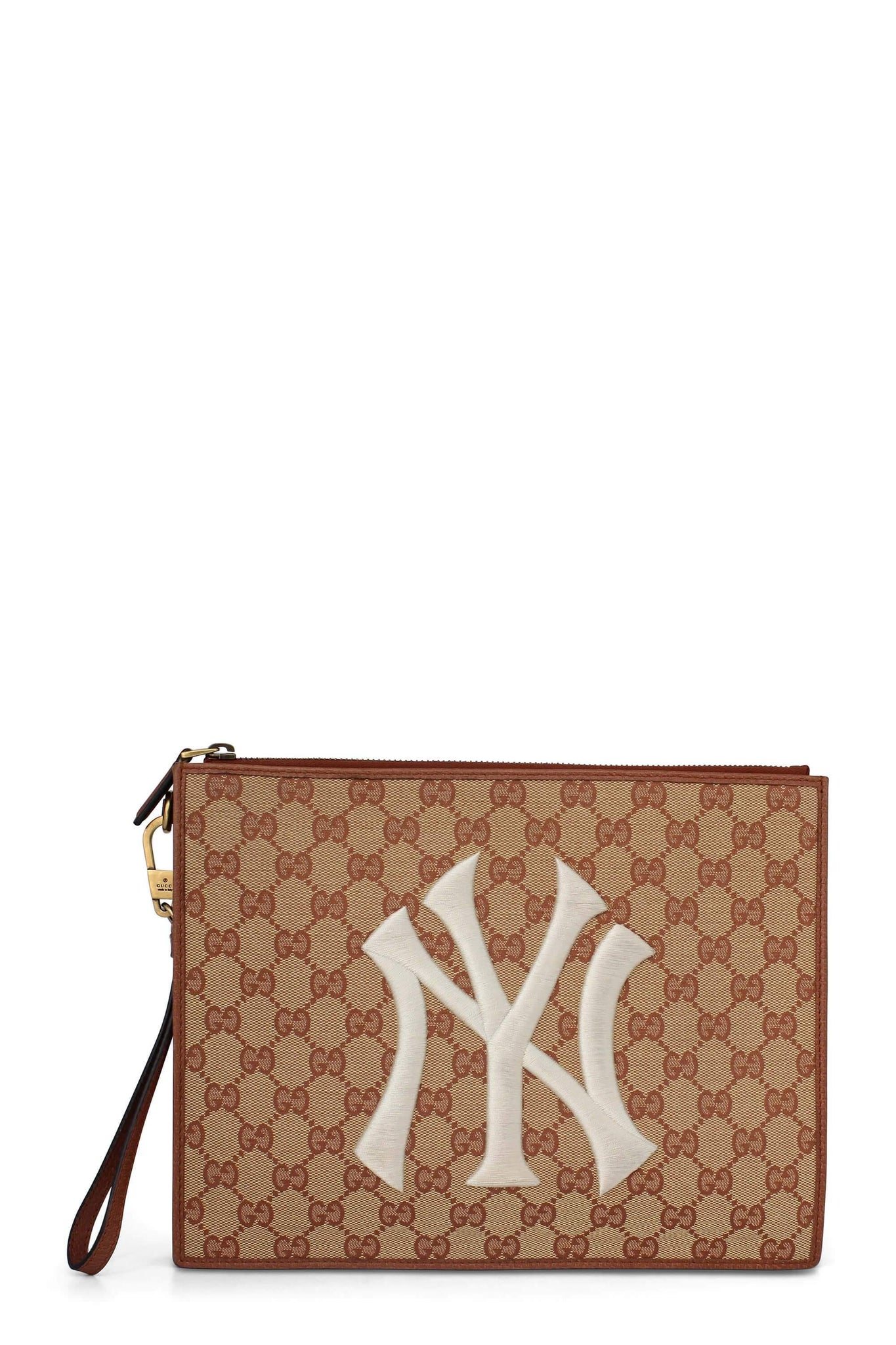 GG NY Yankee Pouch Brown