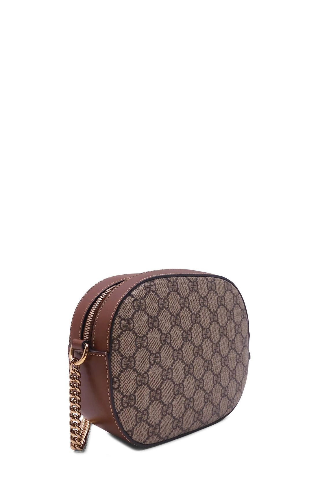 GG Supreme Mini Chain Bag Brown