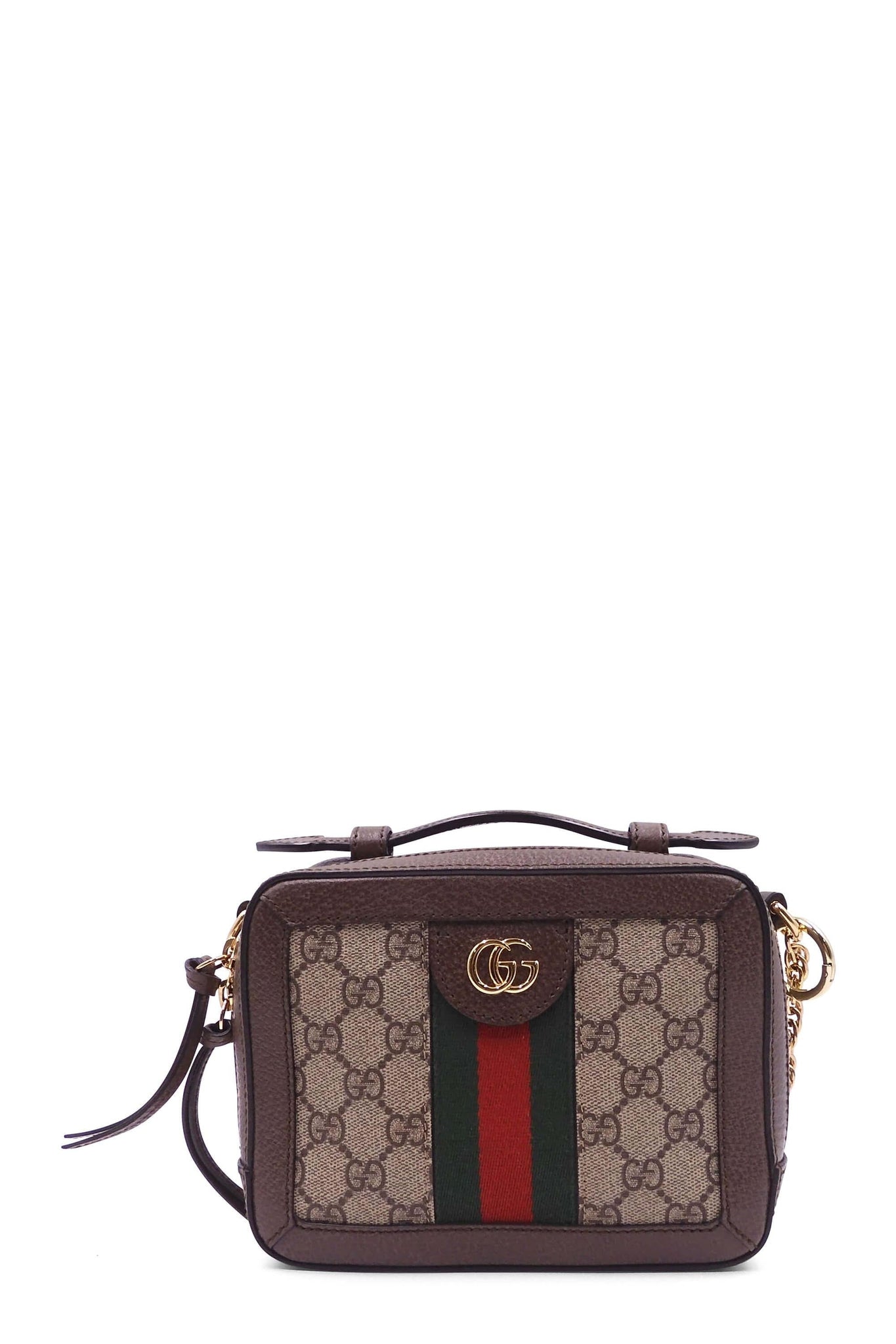 GG Supreme Ophidia Mini Shoulder Bag Brown