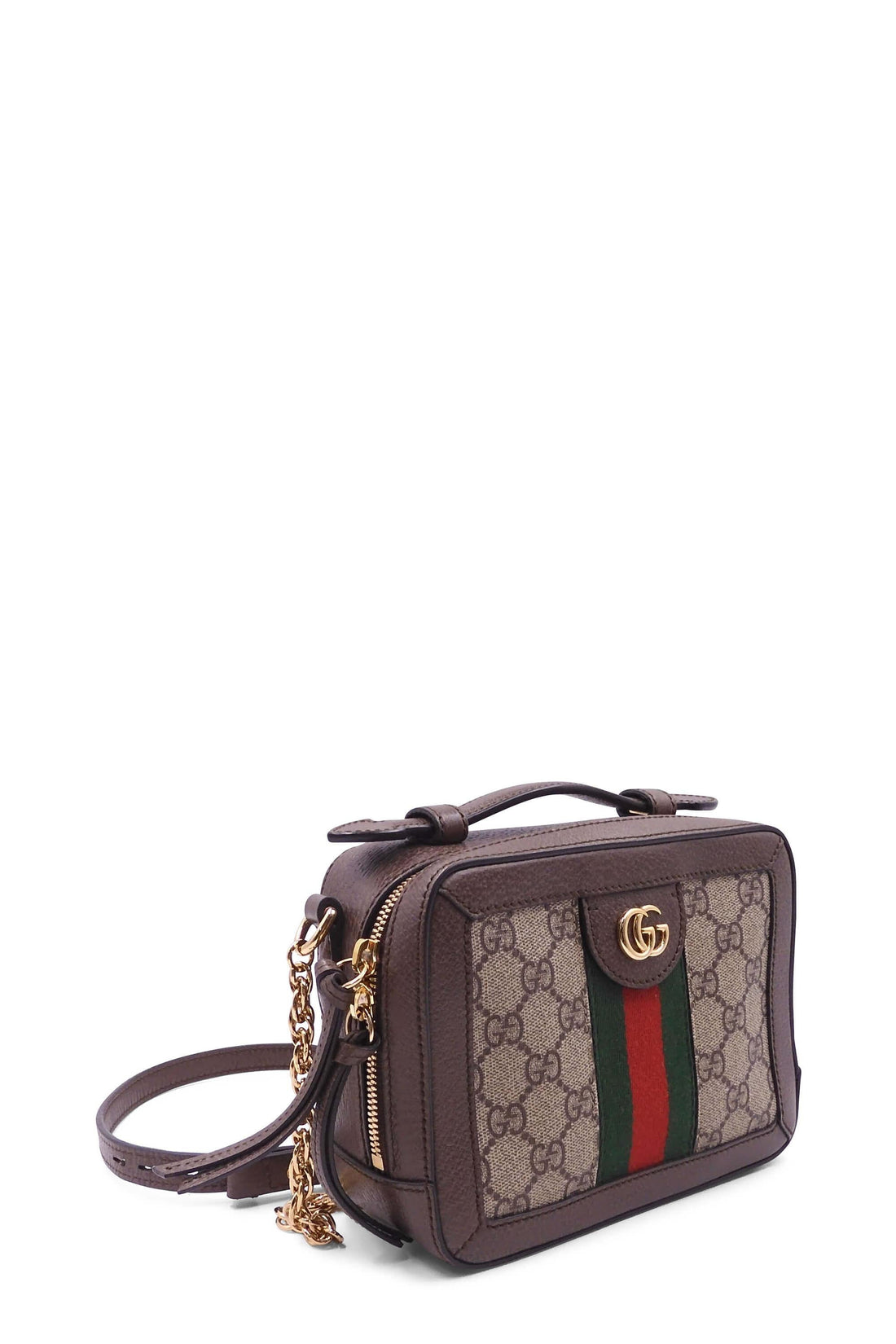 GG Supreme Ophidia Mini Shoulder Bag Brown