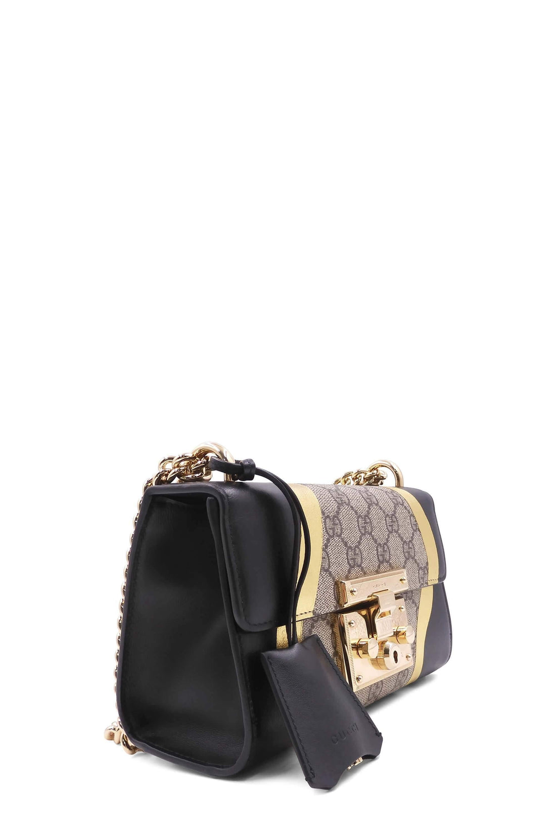 GG Supreme Small Padlock Bag Black Multicolor