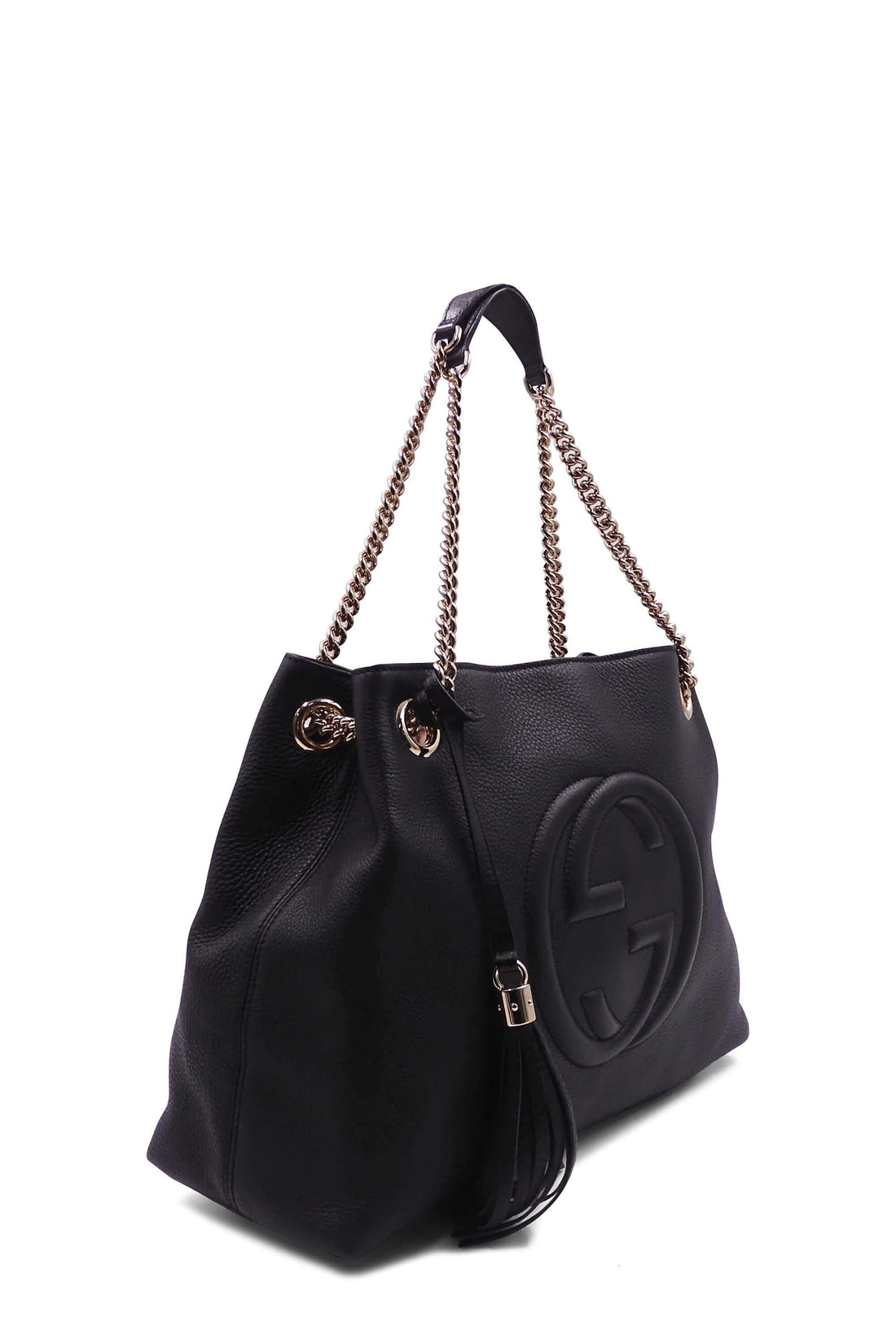 Medium Soho Chain Shoulder Bag Black