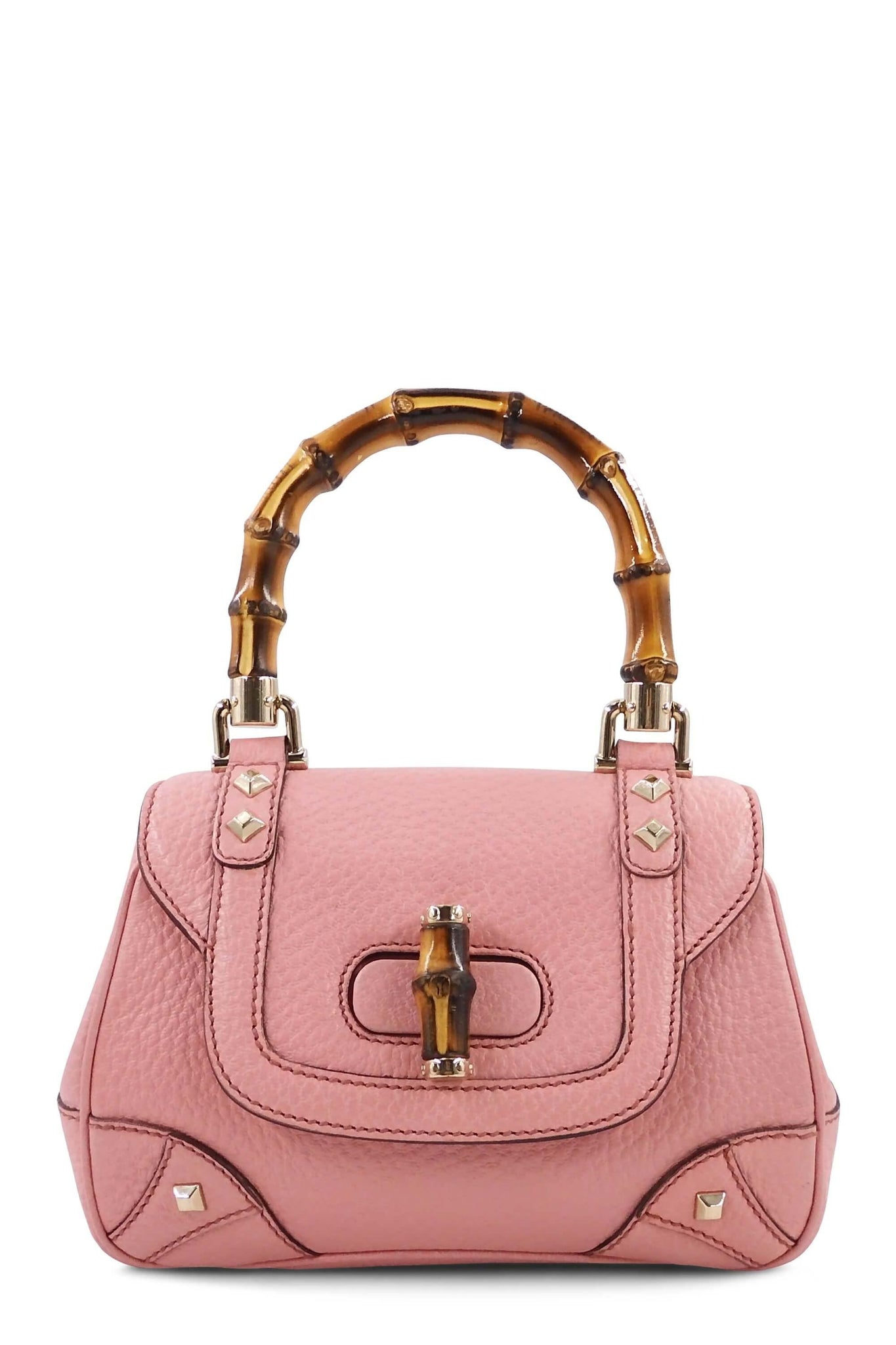 Mini Bamboo Top Handle Pink