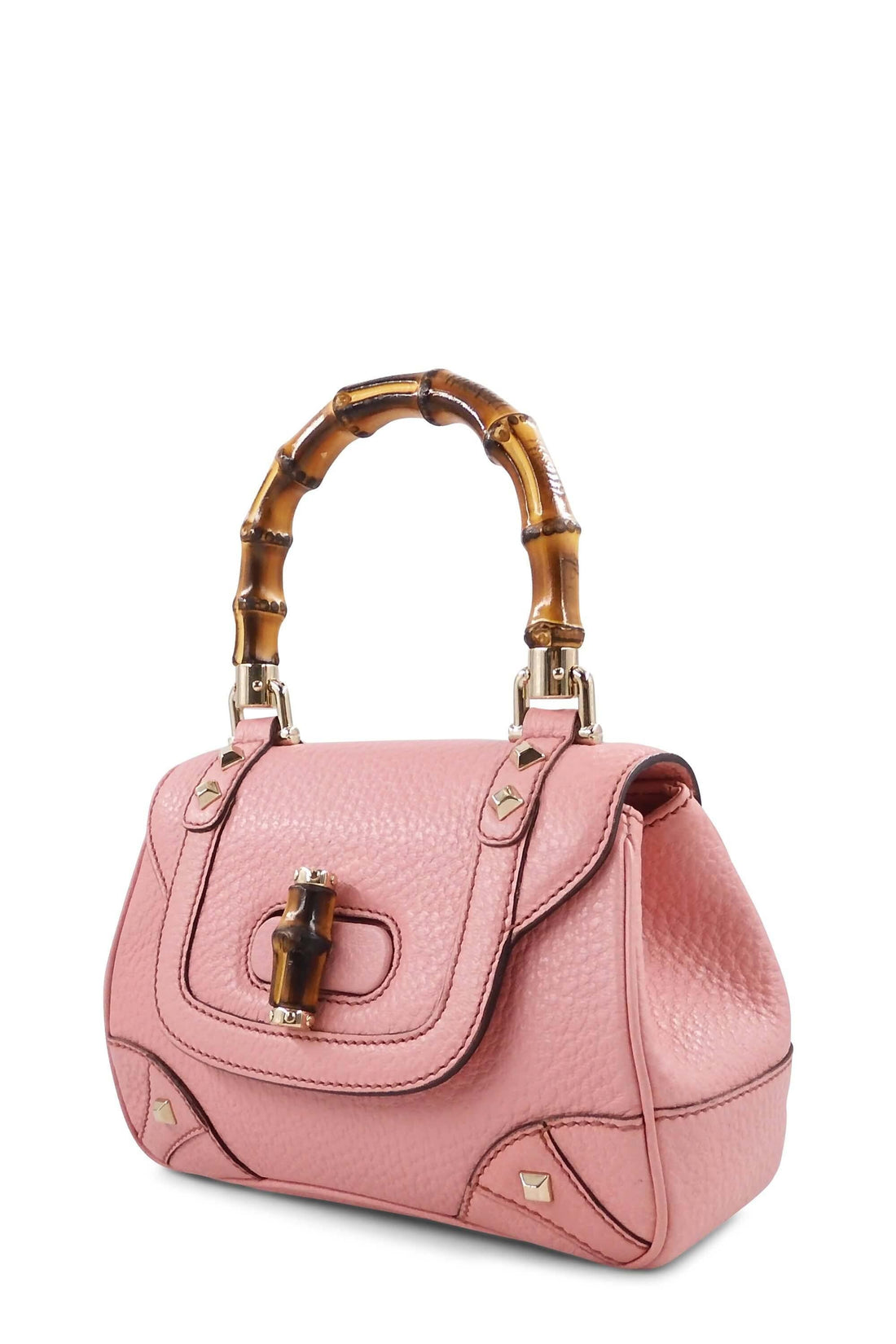 Mini Bamboo Top Handle Pink
