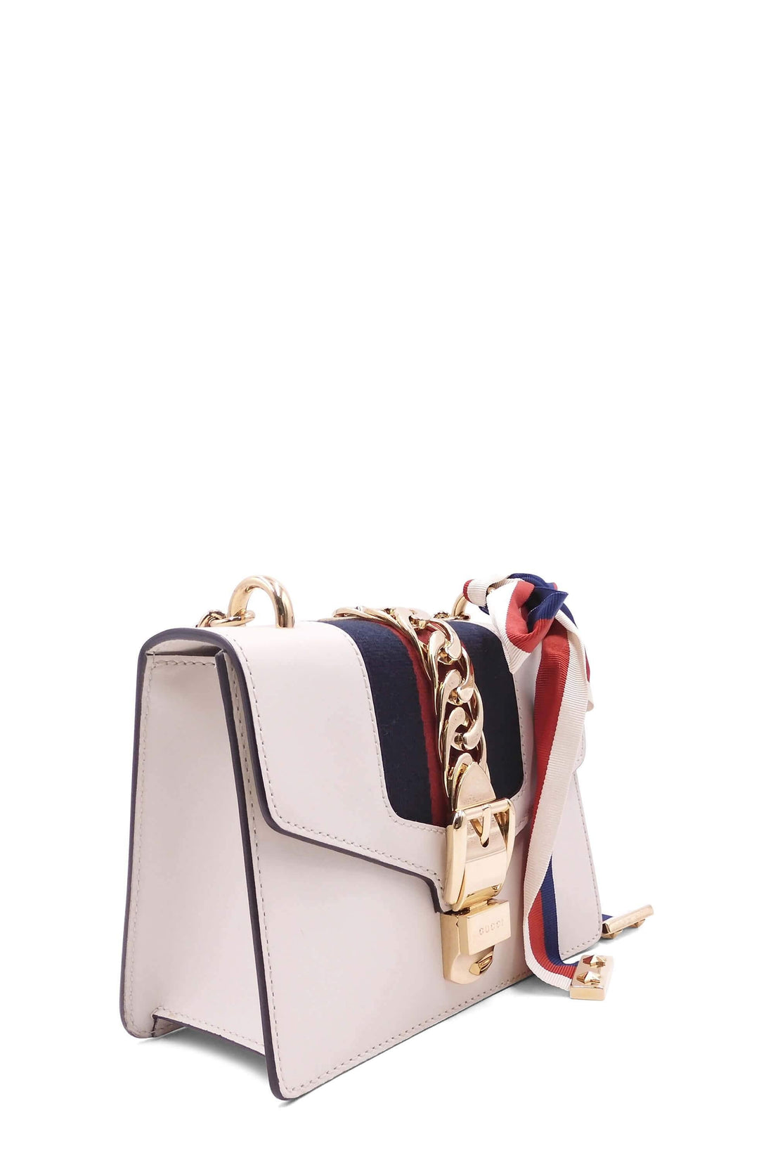 Mini Sylvie Chain Bag White