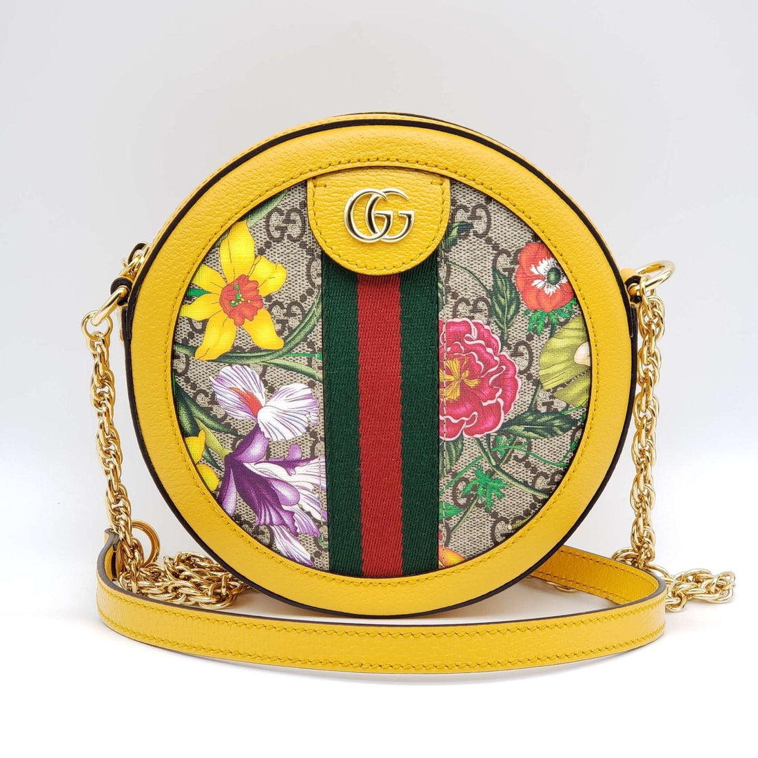 Gucci Ophidia Flora Round Shoulder Bag
