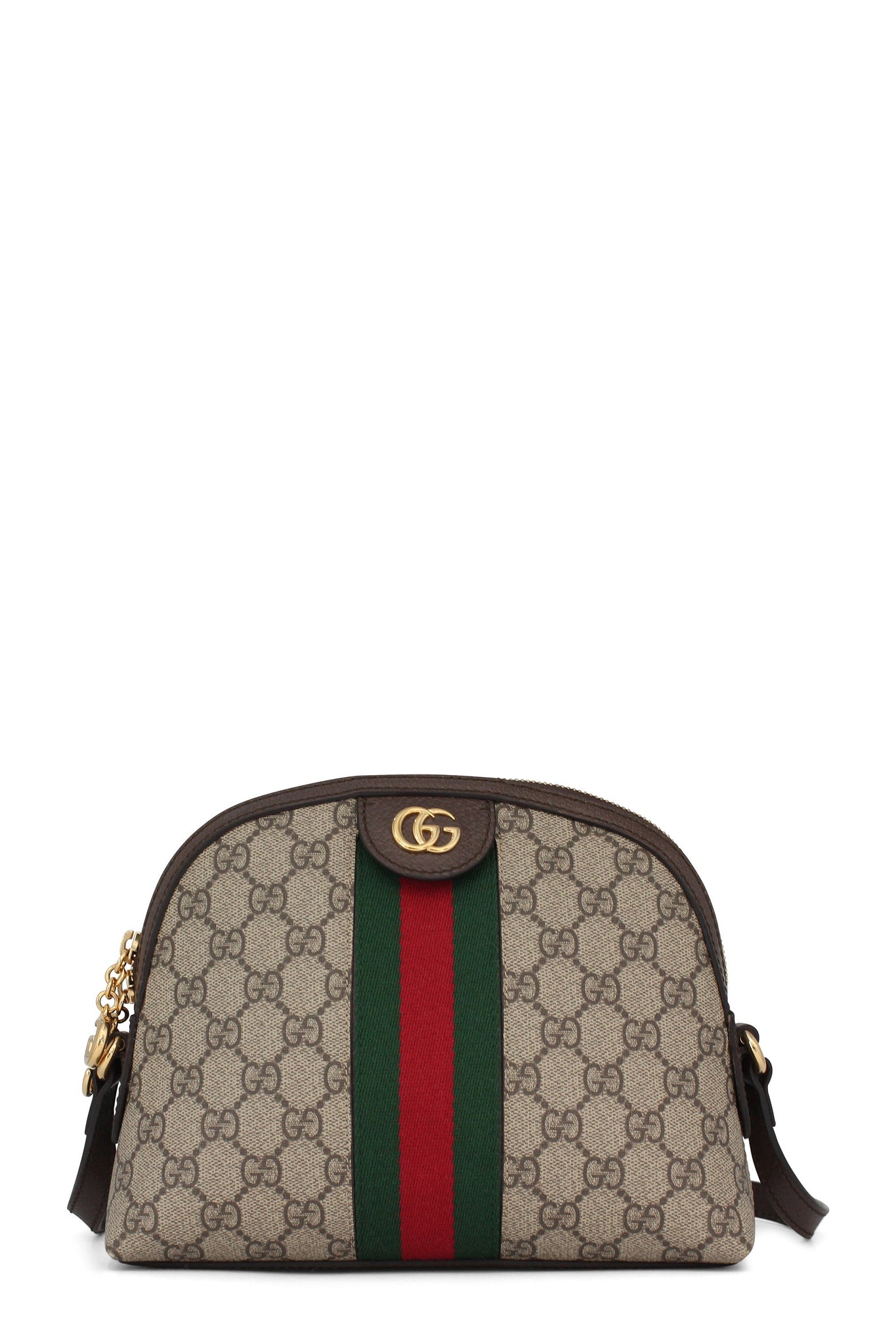 Ophidia GG Small Shoulder Bag Brown