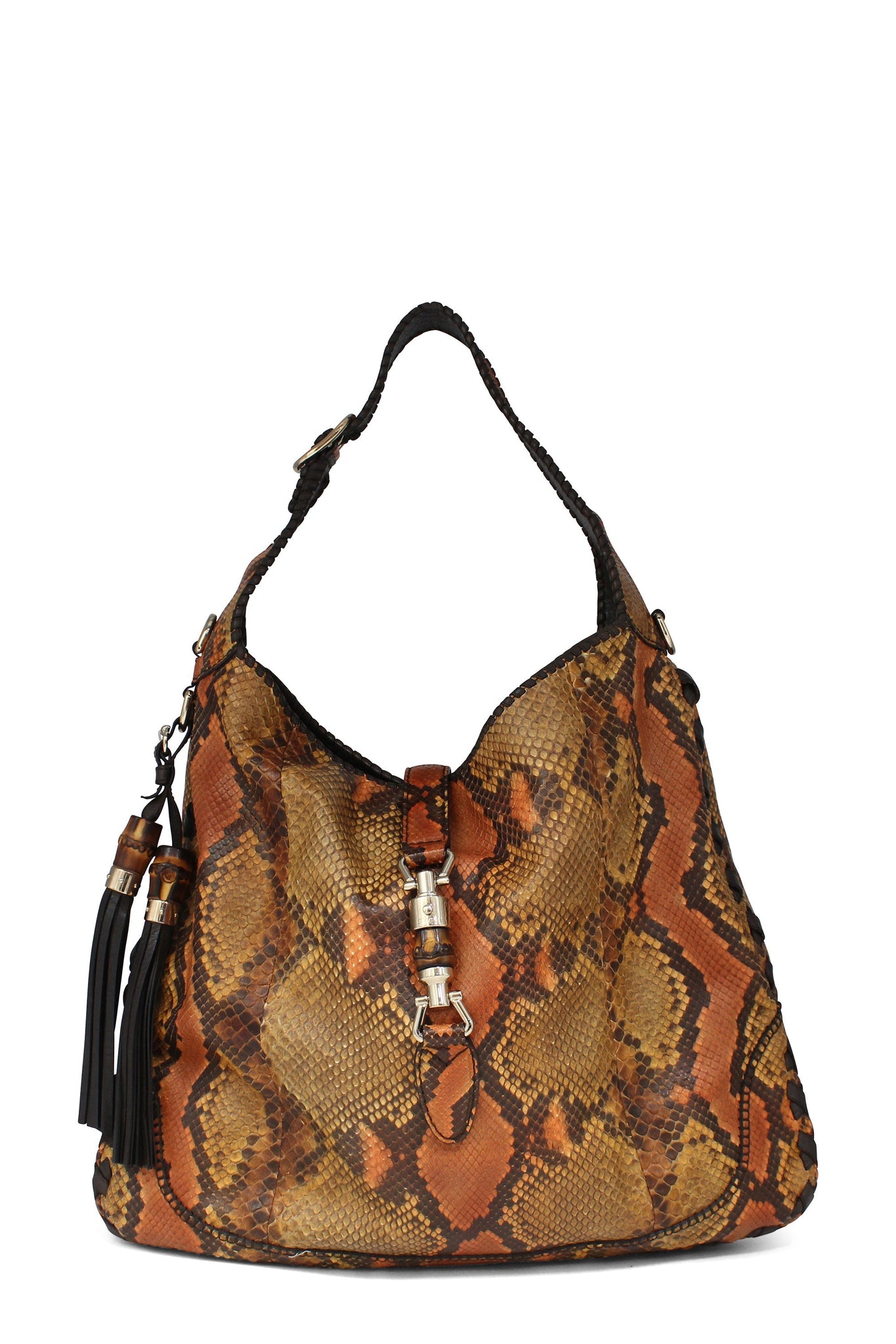 Python Large Jackie Hobo Orange
