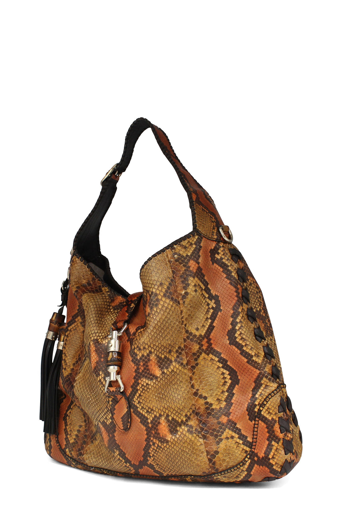 Python Large Jackie Hobo Orange