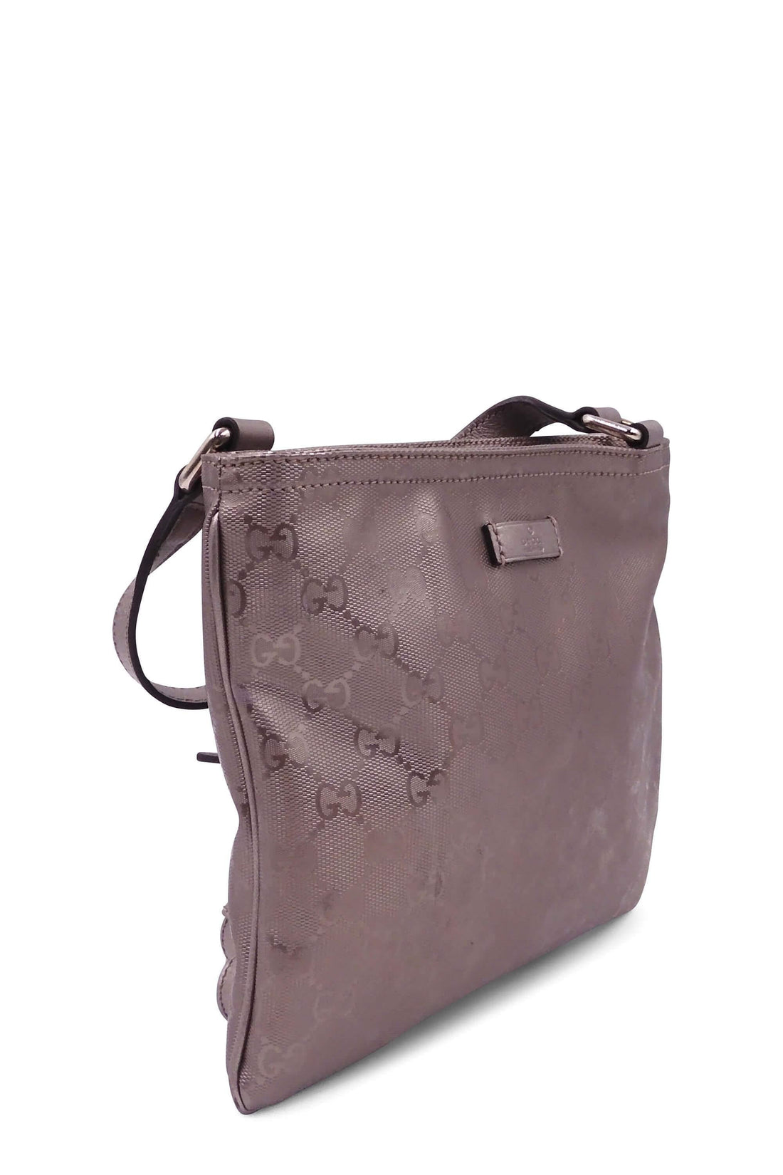 Small Crossbody Messenger Bag Bronze