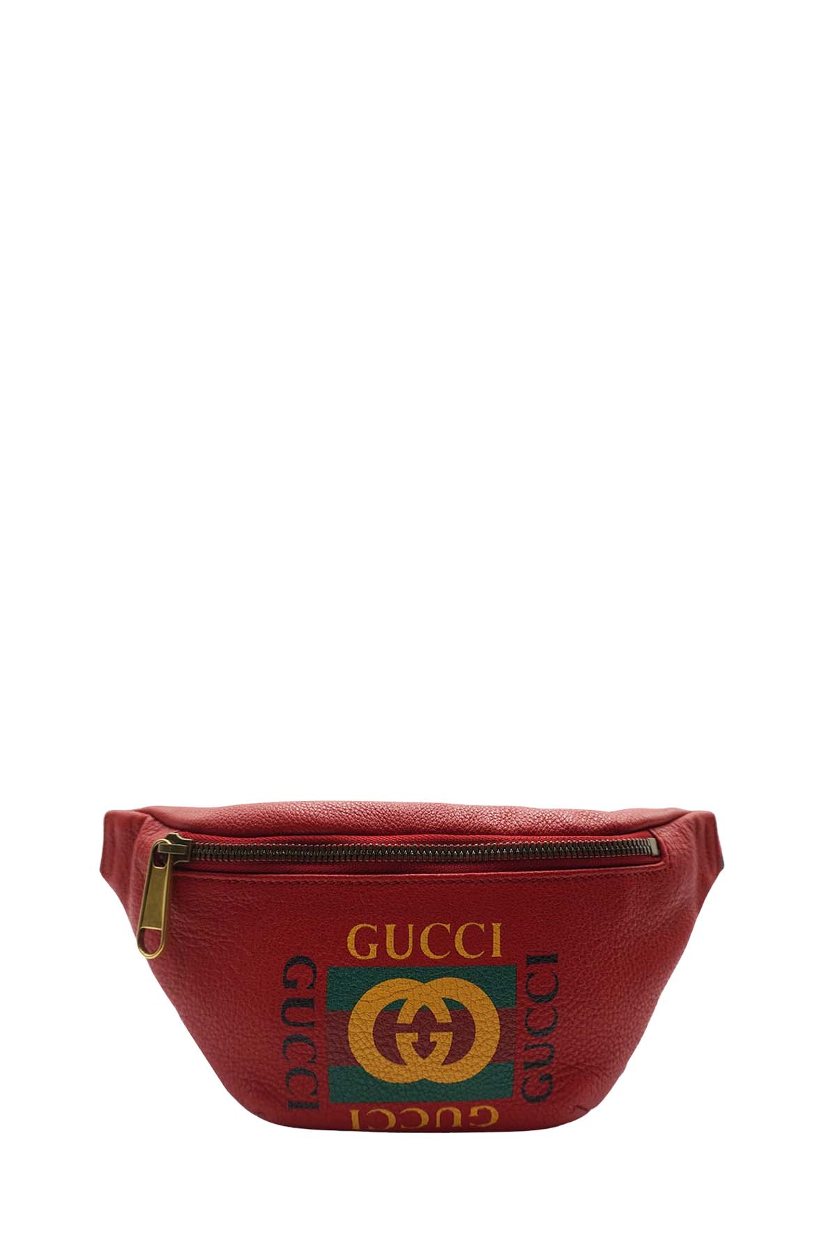 Small Retro GG Logo Print Belt Bag/ Fanny Pack Red
