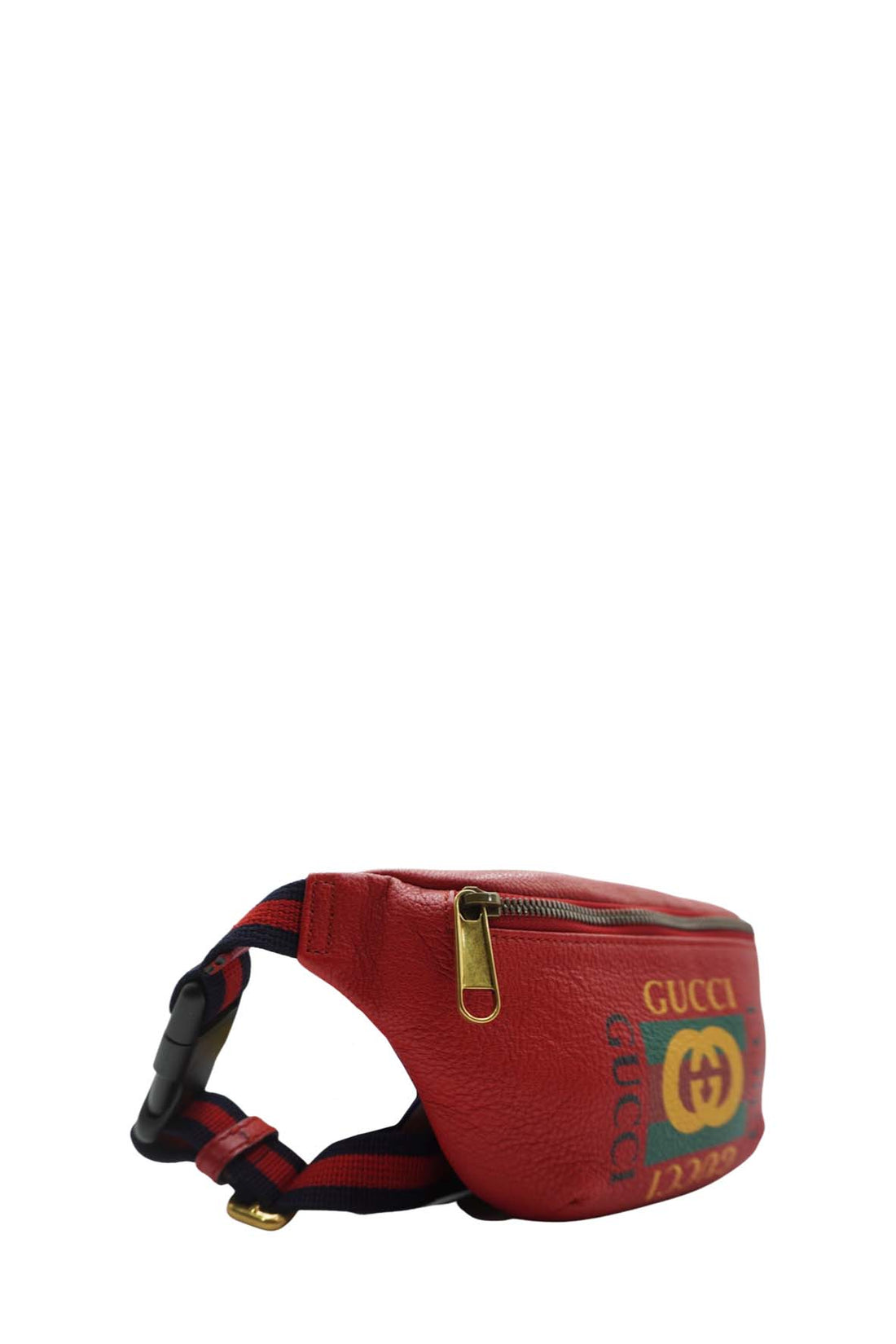 Small Retro GG Logo Print Belt Bag/ Fanny Pack Red