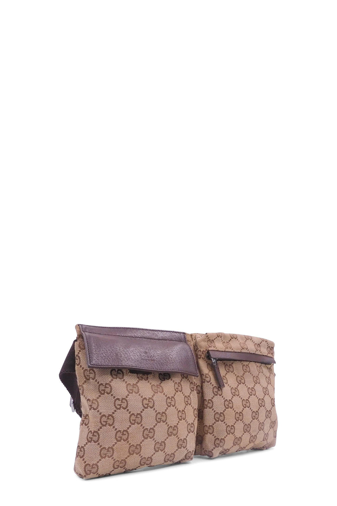 Vintage GG Supreme Belt Bag Brown