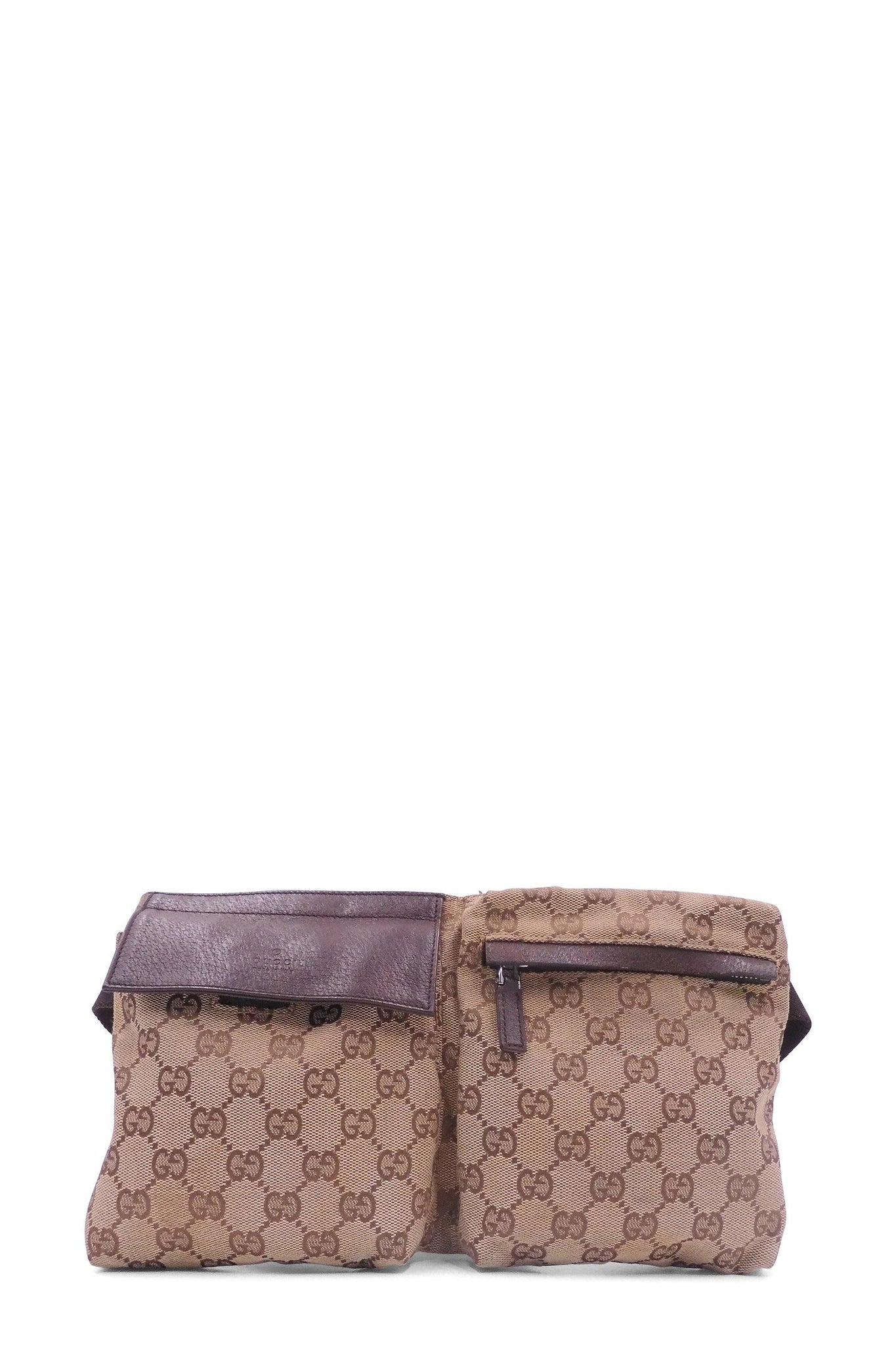 Vintage GG Supreme Belt Bag Brown