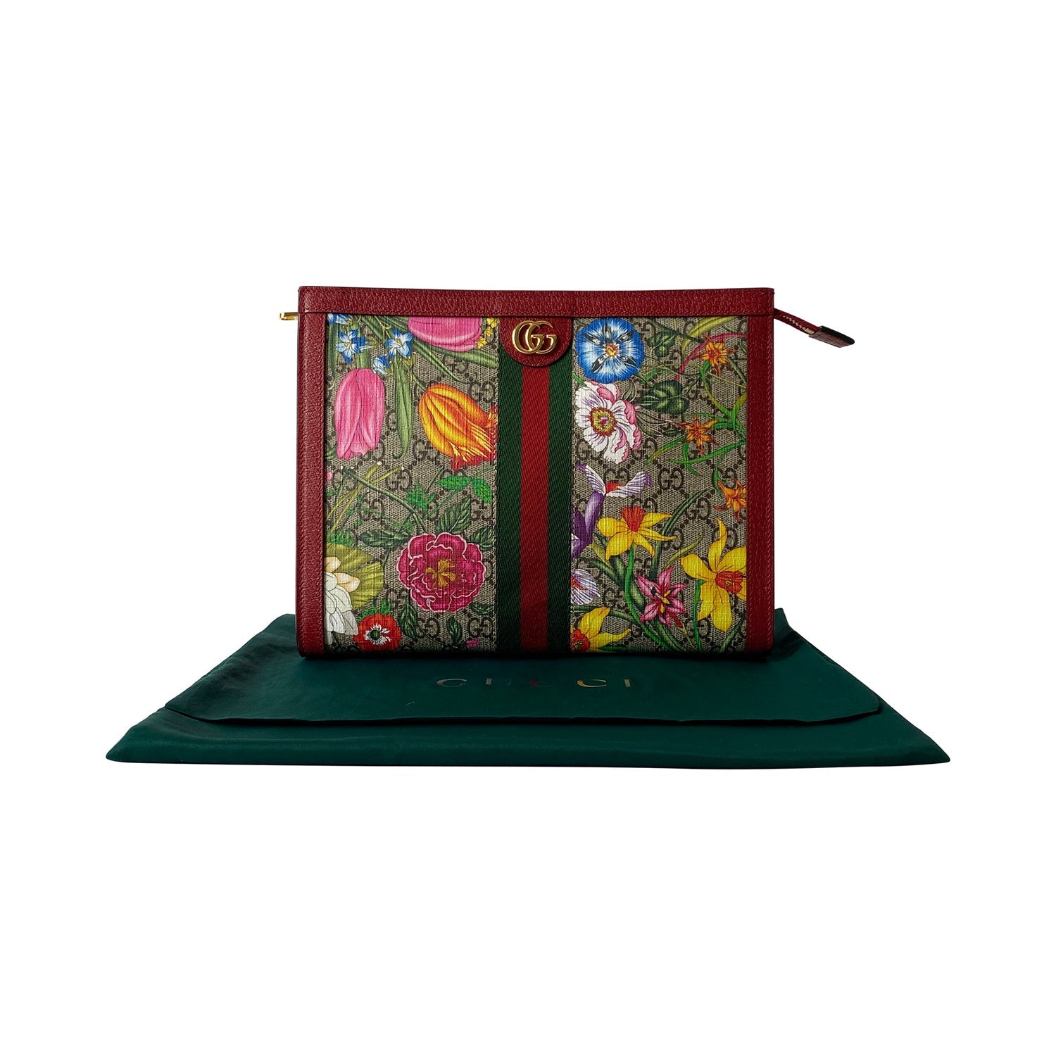 Gucci GG Web Ophidia Floral Toiletry Pouch
