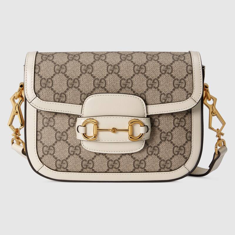 Gucci Horsebit 1955 Mini Bag White Leather
