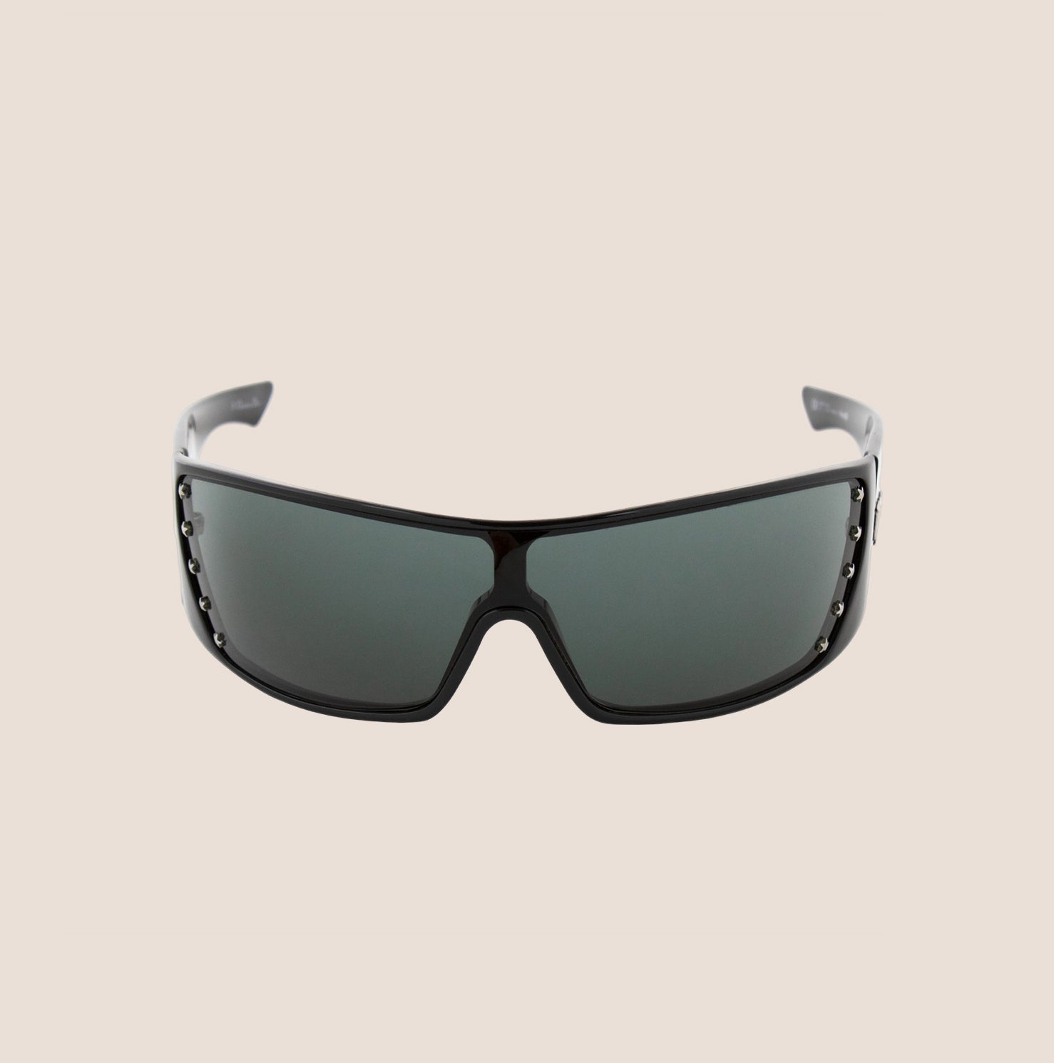 CHRISTIAN DIOR BLACK STELLE SHIELD SUNGLASSES
