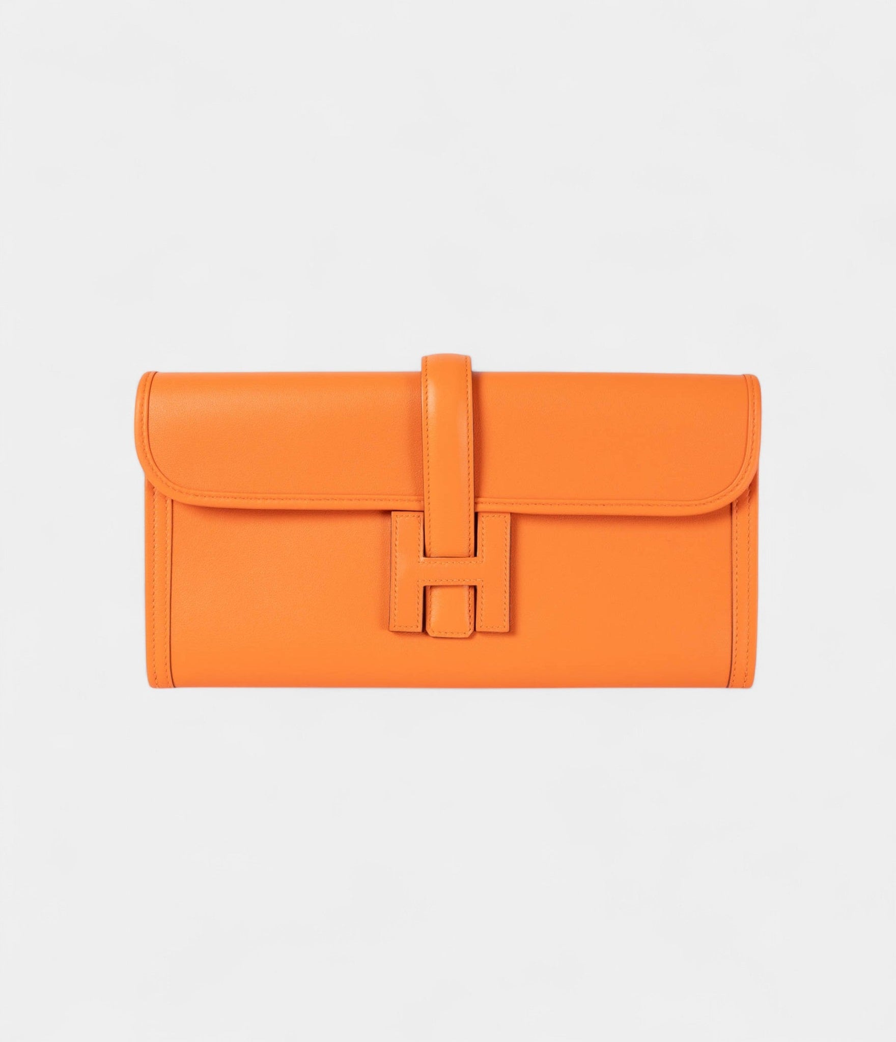 Hermès Jige 29 Clutch Orange Swift