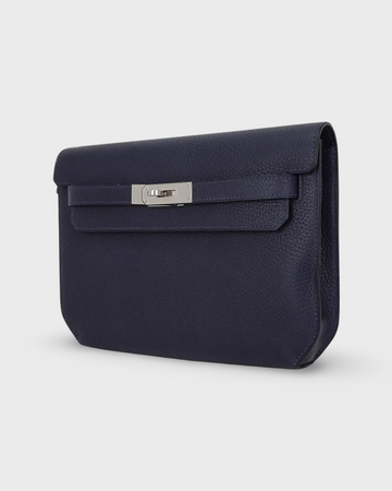 Hermes Kelly Depeches Pouch 25 Pouch Indigo