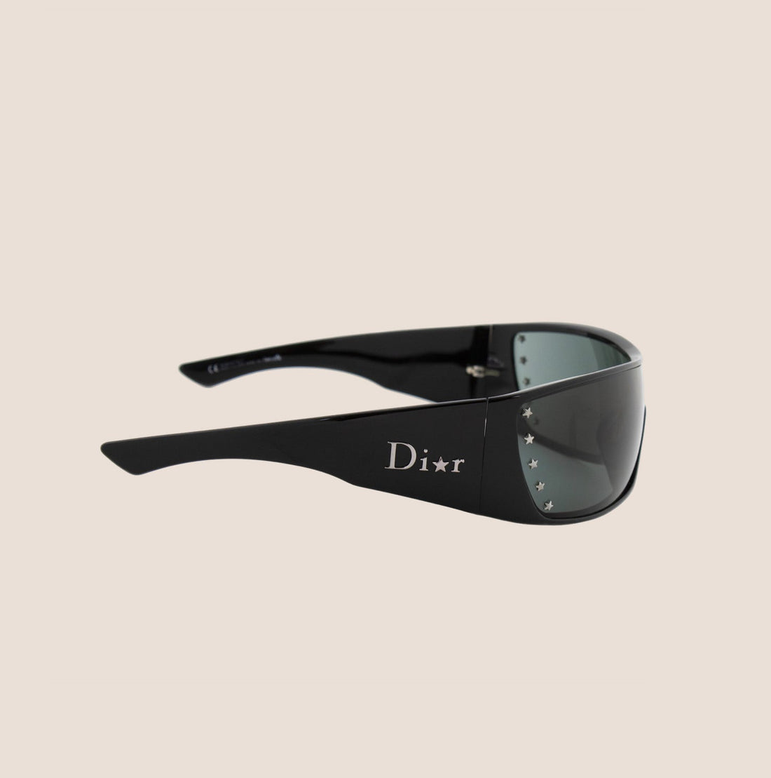 CHRISTIAN DIOR BLACK STELLE SHIELD SUNGLASSES