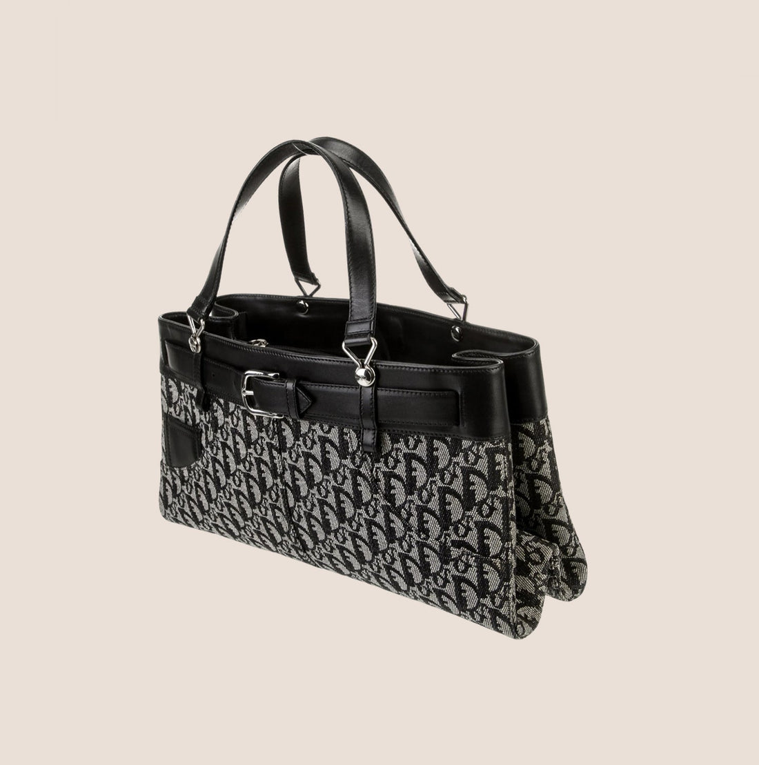 CHRISTIAN DIOR NAVY TROTTER BELTED JEANS EVERYDAY BAG