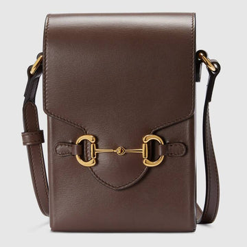 Gucci Horsebit 1955 Mini Bag Brown Leather