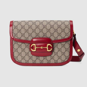 Gucci Horsebit 1955 Shoulder Bag Red Leather