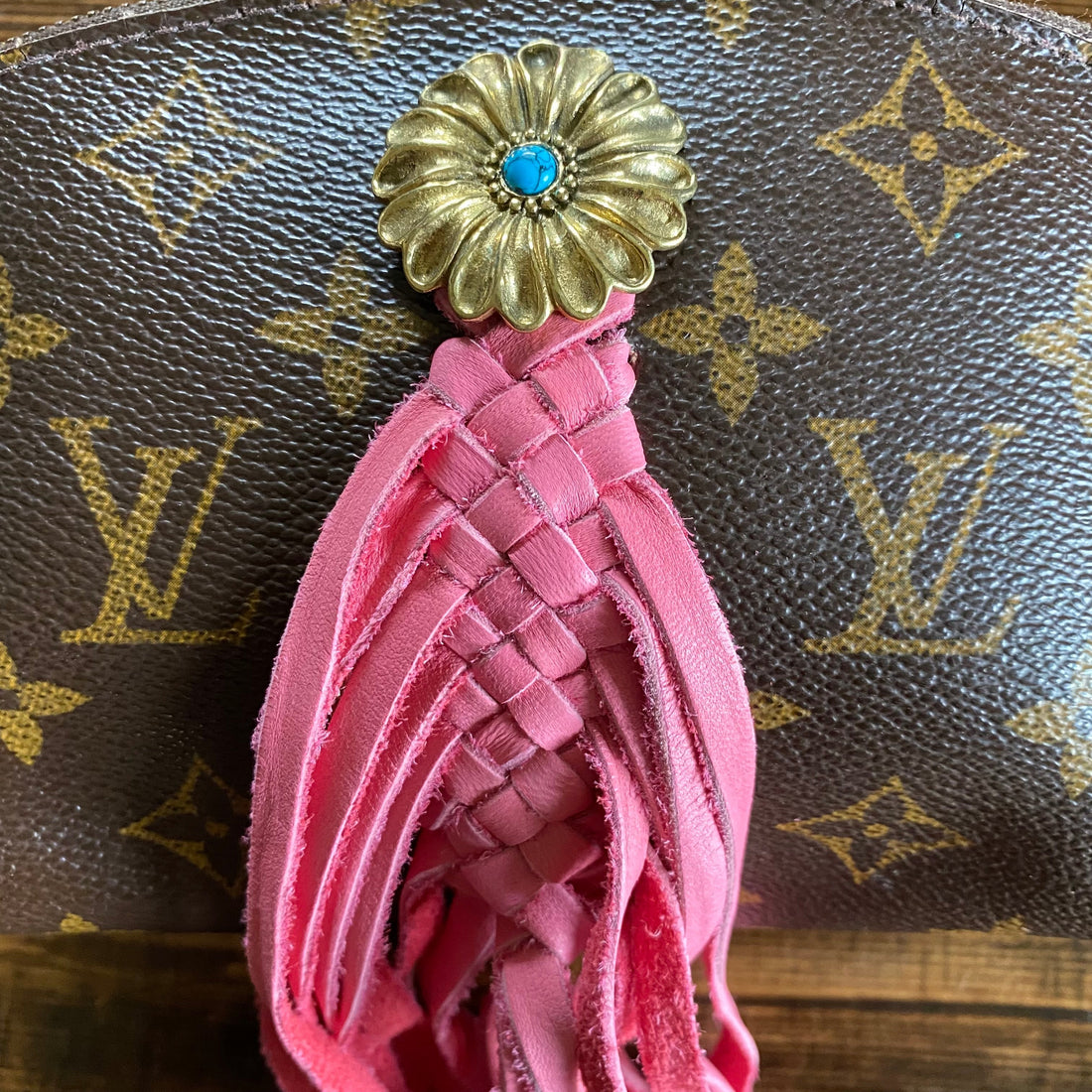 The Junco -Prestige Totes Bags Monogram in Pink Flower Crossbody Bag