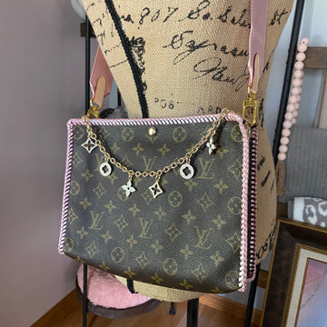 The Swan Crossbody Bag -Prestige Totes Bags Monogram in Blush Pink