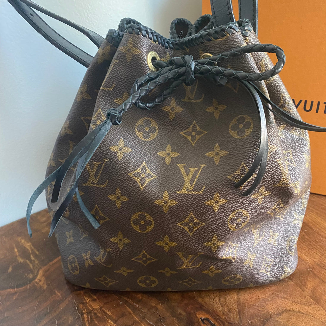 The Owl -Prestige Totes Bags Monogram Shoulder Bag in Black