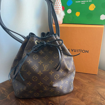 The Owl -Prestige Totes Bags Monogram Shoulder Bag in Black