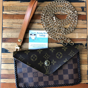 The Wren - Damier/Monogram MixPrestige Totes Bags Wristlet/Crossbody/Clutch