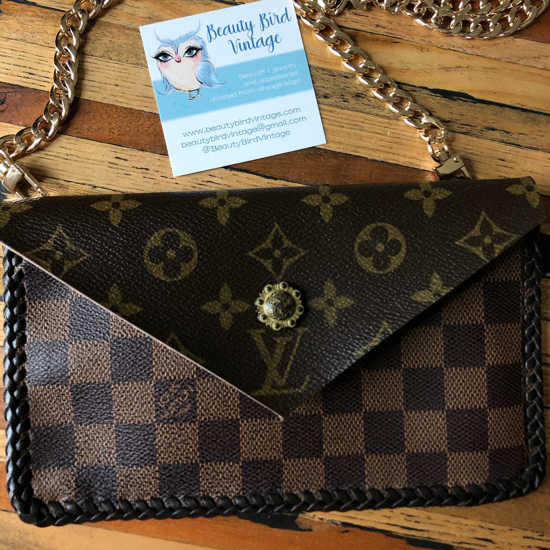 The Wren - Damier/Monogram MixPrestige Totes Bags Wristlet/Crossbody/Clutch