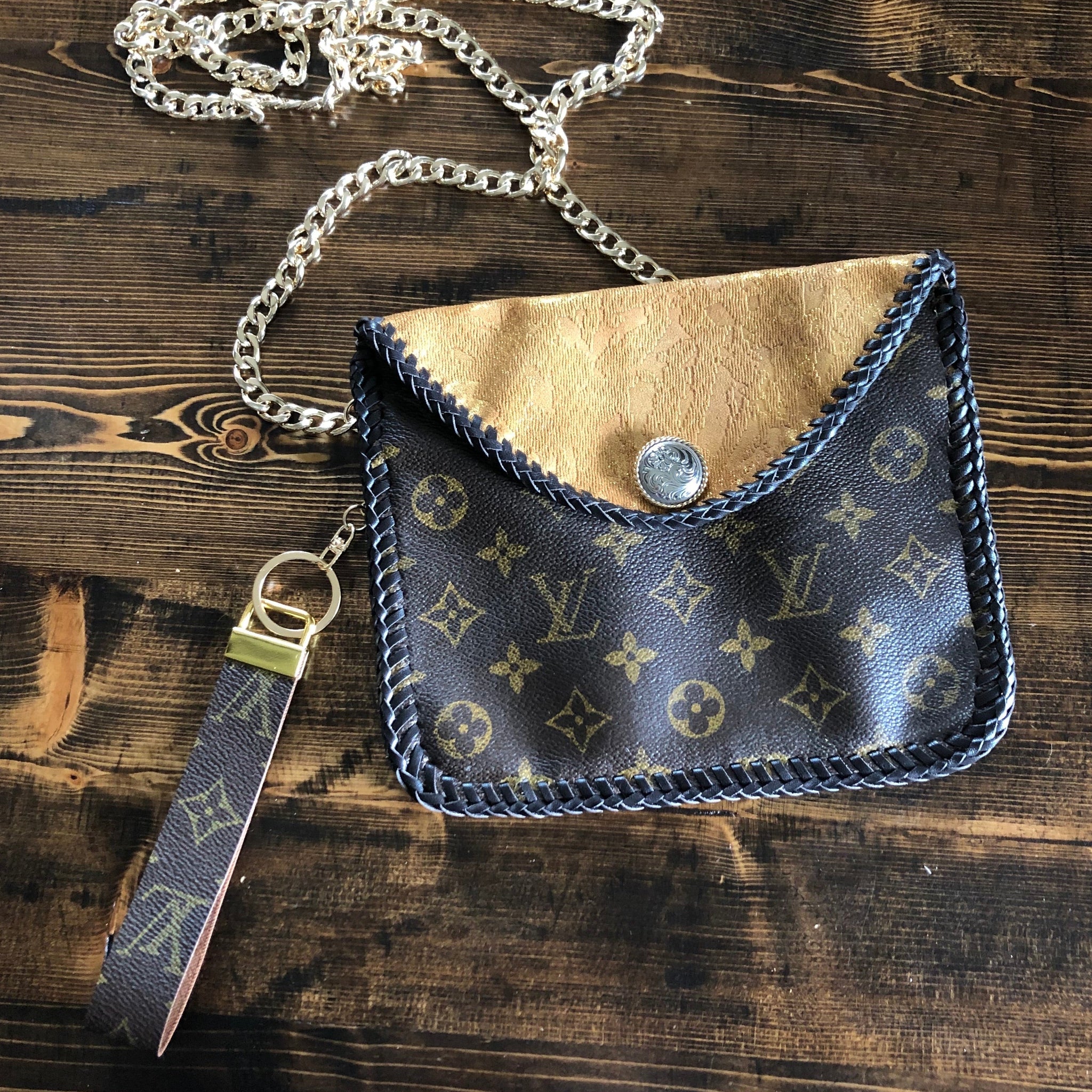 The Falcon with Back Pocket - GoldenPrestige Totes Bags Wristlet/Crossbody/Clutch