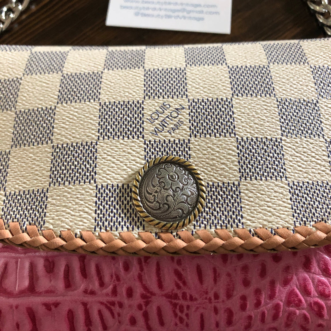 The Wren - Damier and PinkPrestige Totes Bags Wristlet/Crossbody/Clutch