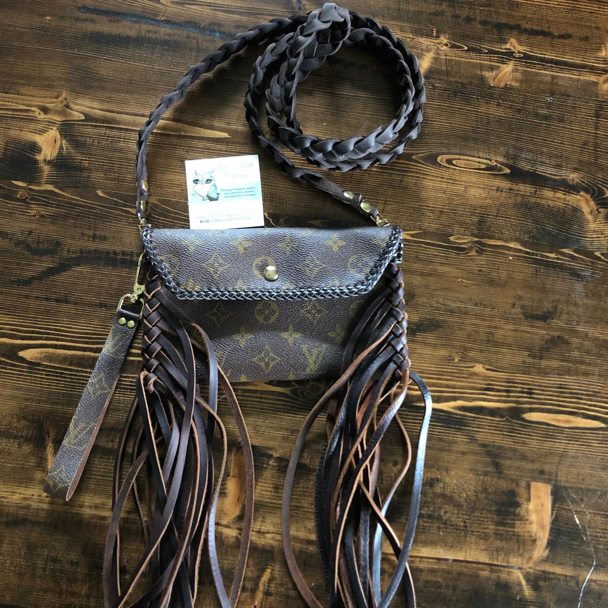 DEPOSIT ONLY for Special Order Wren - Full Monogram FringedPrestige Totes Bags Wristlet/Crossbody/Clutch