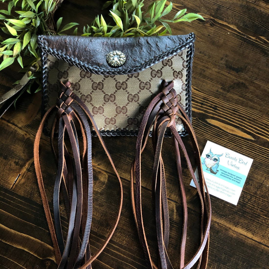 The Fringed Wren - BrownPrestige Totes Bags Wristlet/Crossbody/Clutch Bag