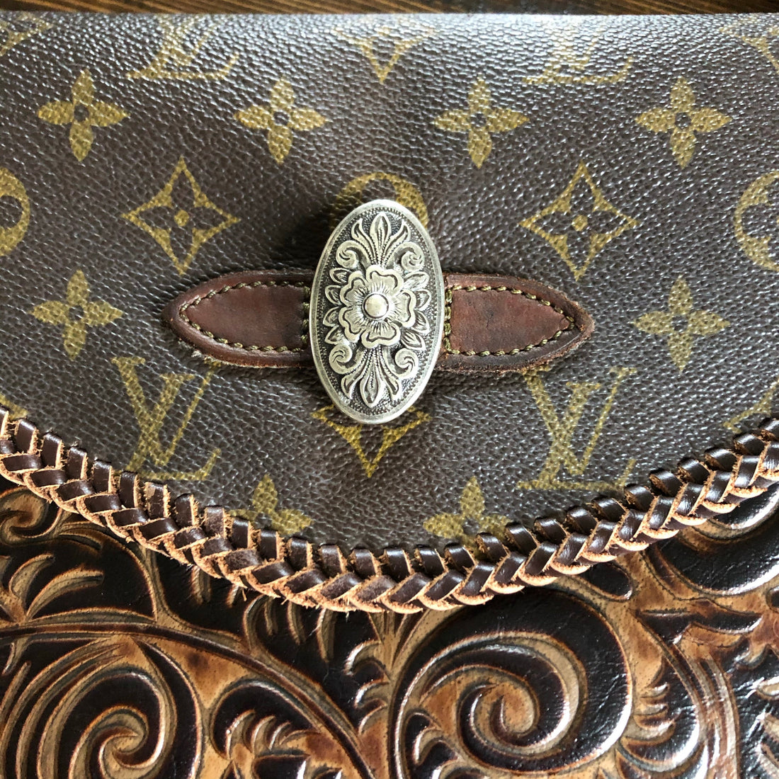 The Eagle - Monogram with Brown/Black SwirlPrestige Totes Bags Crossbody/Clutch Bag