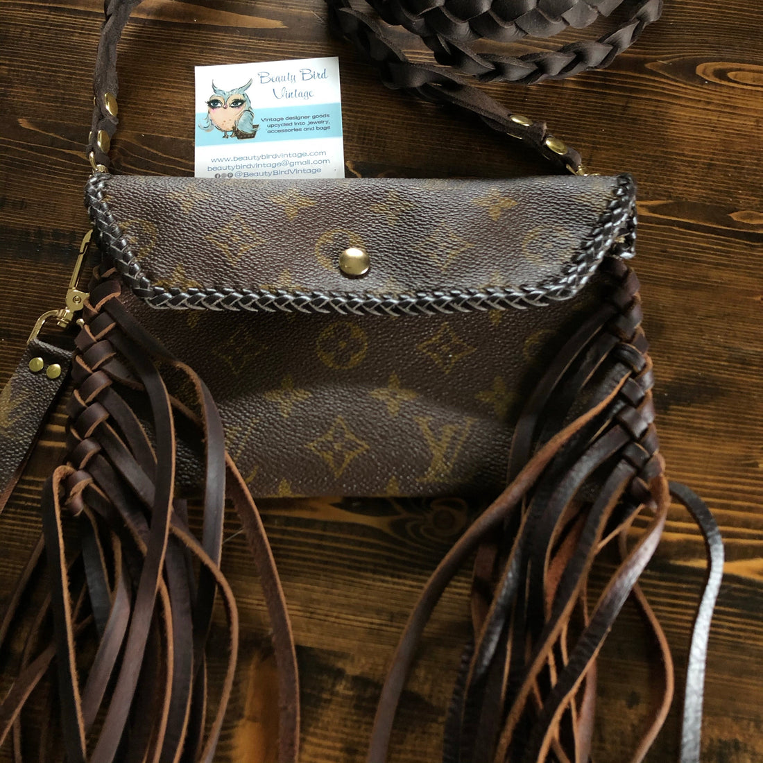 The Wren - Full Monogram FringedPrestige Totes Bags Wristlet/Crossbody/Clutch