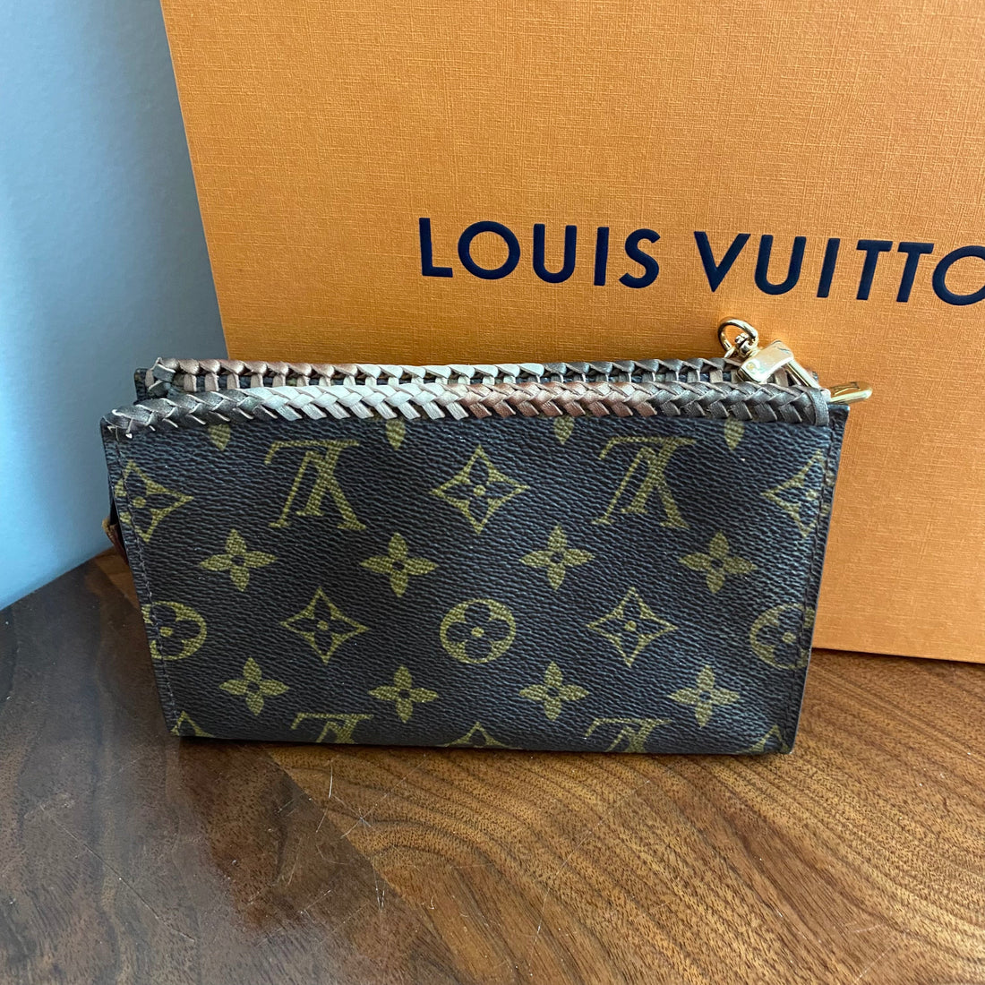 The Junco Wallet/Wristlet -Prestige Totes Bags Monogram with Ombre Brown